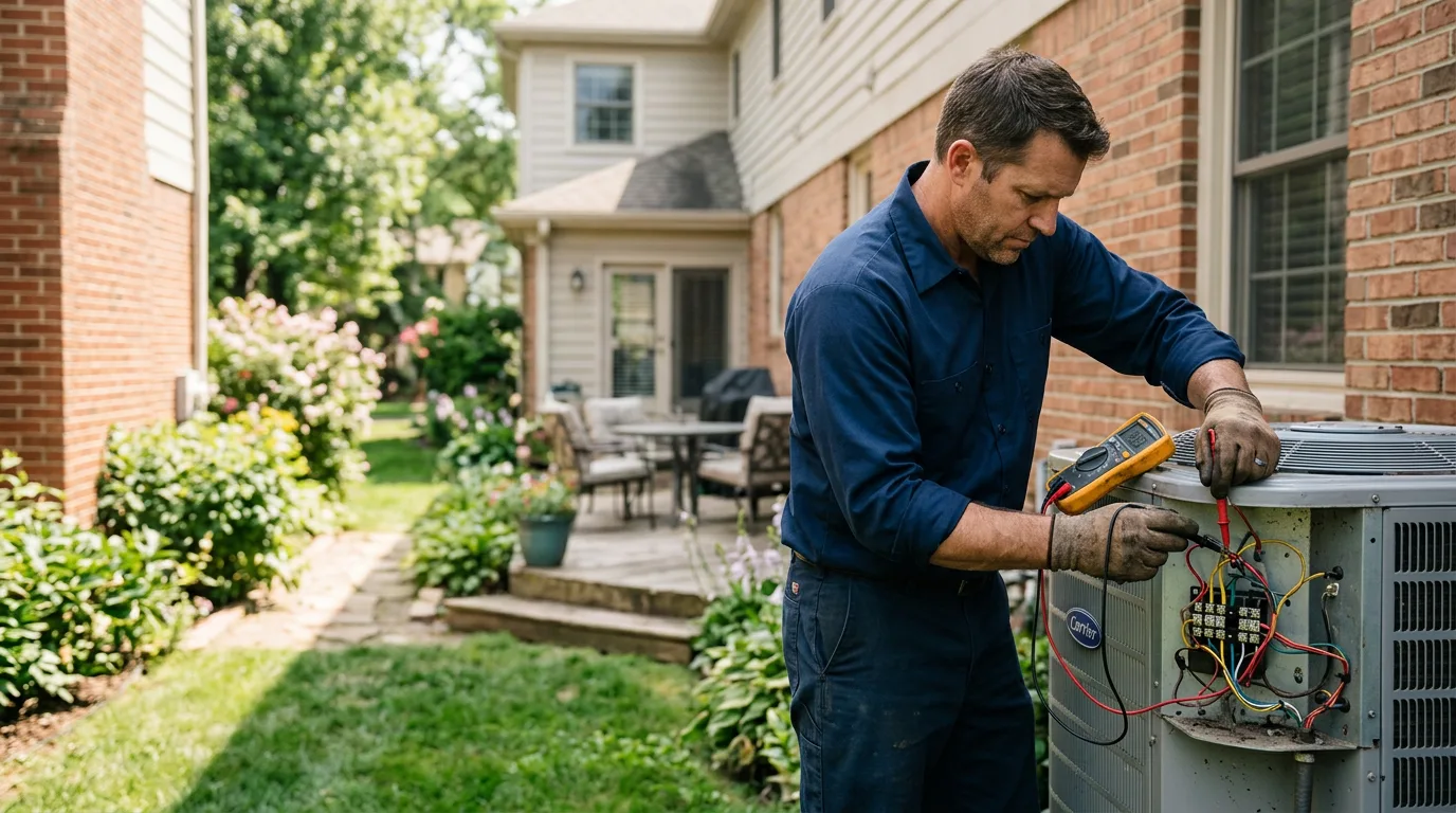 HVAC technician working near Trinidad, TX